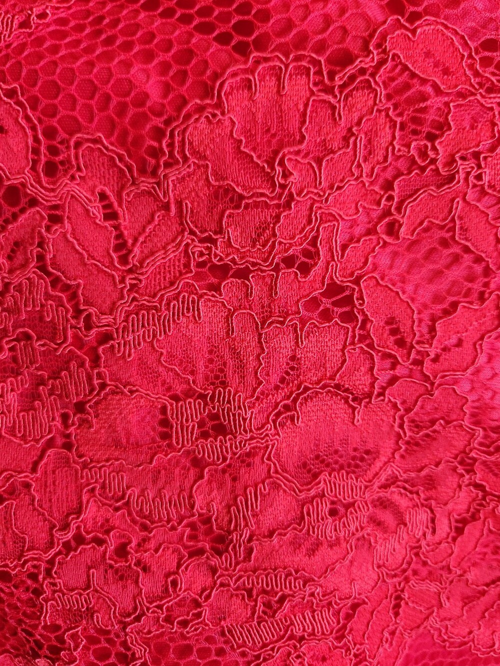 XSCAPE Red Lace Mermaid Formal Gown - Size 12 - Picture 5 of 16